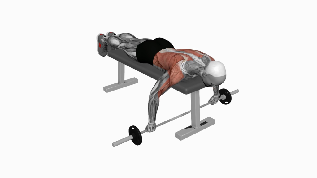 Cambered Bar Lying Row - Target Your Back Muscles with This Effective Exercise