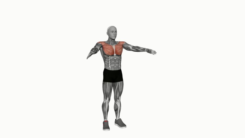 Person doing arm circle exercise for upper body strength
