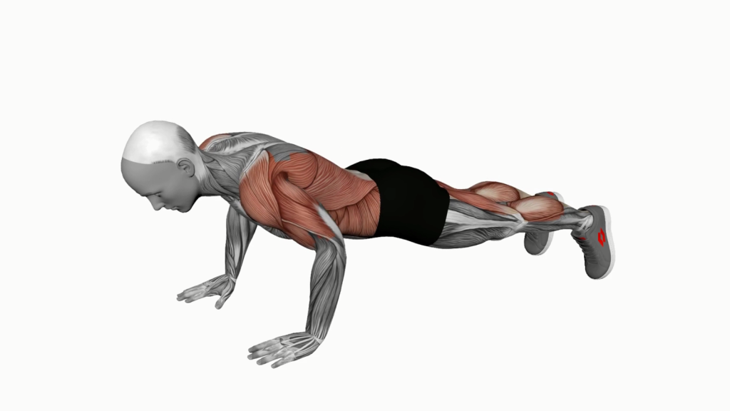 Person performing Modified Hindu Push-Up exercise demonstrating proper form and technique.