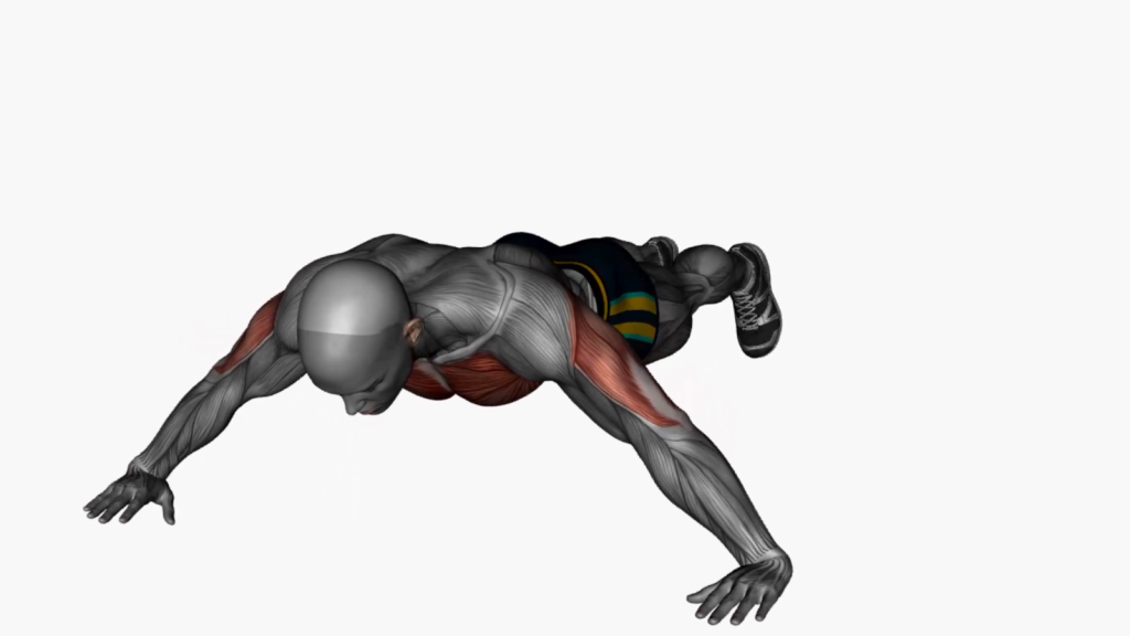 Person performing wide push-ups demonstrating proper form and alignment for effective strength building