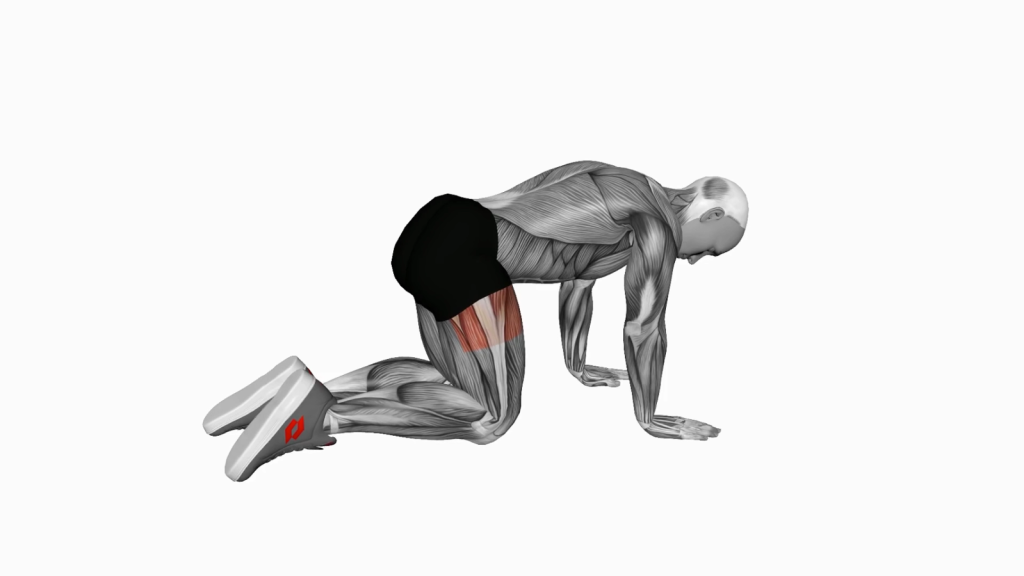 Beginner doing Bent Leg Side Kick (Kneeling) exercise demonstrating correct posture and alignment.