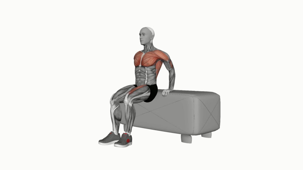 Person performing a dip leg raise on a couch for core workout
